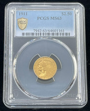 1911 Gold Indian Head Quarter