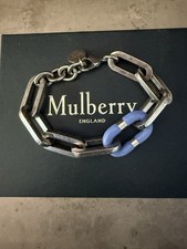 Mulberry Blue Enamel Chunky Bracelet