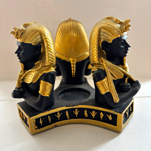 Egyptian pharaoh bust - bust, tealight