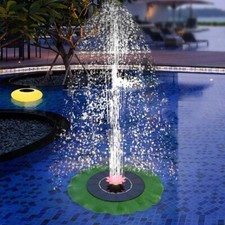 6.3" Solar Powered Water Fountain Pump for Garden,Ponds, Pool,Fish Tank,Outdoor