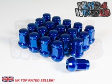 20 x Blue Hex Wheel Nuts