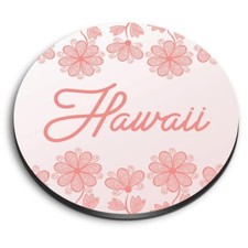 1x Round Fridge MDF Magnet