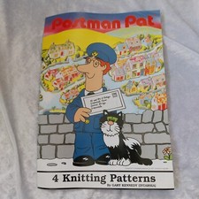 Postman Pat 4 knitting pattern booklet, Intarsia by Gary Kennedy 1997