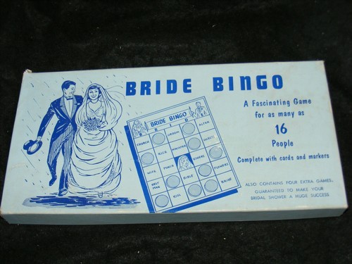 Bride bingo vintage - bride, 1957