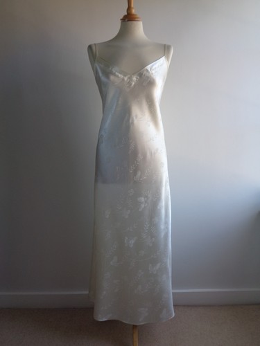 Bhs cream satin long nightie - cream,