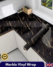 Self Adhesive Kitchen Worktop Covering Vinyl Wrap Cupboard Door Marble Stickers