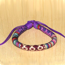 Boho Ethnic Multicolour Round String Cord Braided Woven Friendship Bracelet