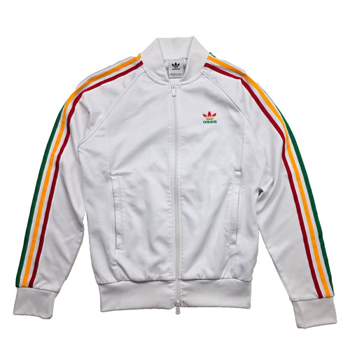 Adidas rasta white jacket - white,