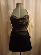 diva corsets black satin mini