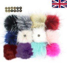 12X Faux Raccoon Fur Pompom