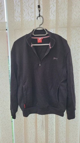 Black slezenger zip jacket - zip,