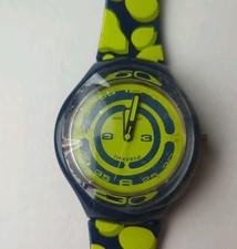 Vintage NOS Tikkers Synergy Watch, New Battery, Plastic Sleeve Still On Dial