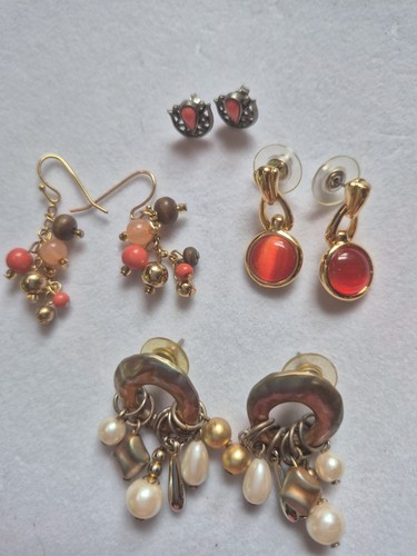 Vintage pierced earrings lot - pierced,