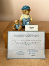 Cherished Teddies , I love Dad (little girl) 2004 bear , in original box VGC 