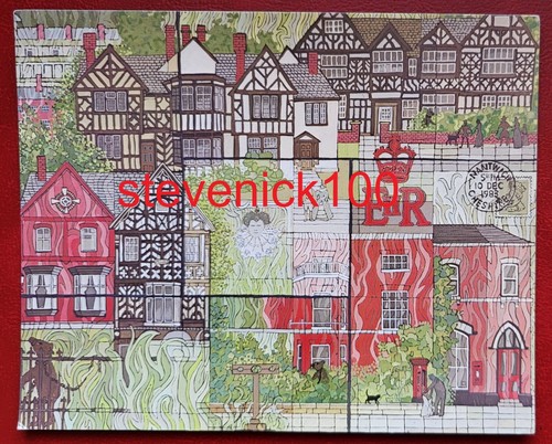 Postcard unused mural - 6,