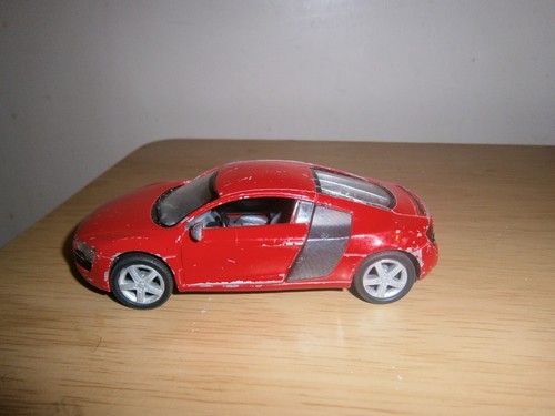 Audi red kinsmart car - kinsmart,