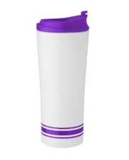 Lot of 25 Pieces - Snugz – Tira Stripe Tumblers – Insulated – 16 Oz. – Purple