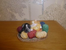 Cute Border Fine Arts Studio On The Farm A6247 A Fine Mess Dated 2006 Cat & Dog