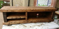 TV stand Chunky Rustic Side