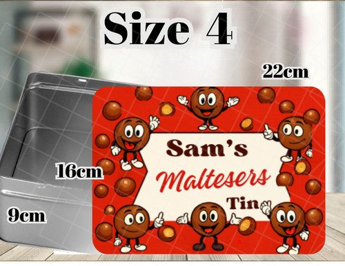 Personalised maltesers tin - personalised,