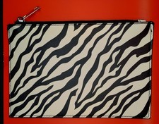 Zebra Print Cosmetics Bag 9" x