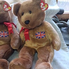 TY Beanie Buddy Britannia Bear