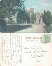 Balloch Castle E Gilchrist 1909 postmark Architecture Landscapes Tourism