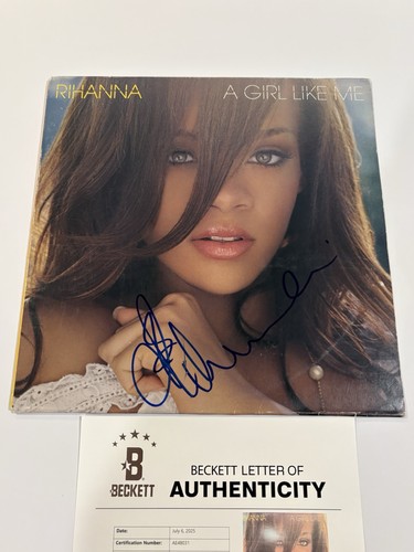 Beckett coa rihanna signed - beckett,