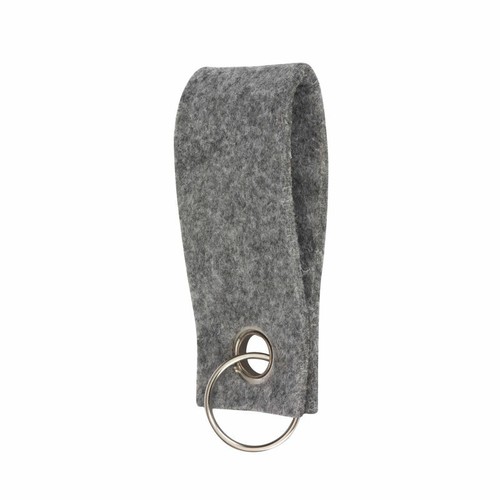 10x keychain felt blank grey - blank,