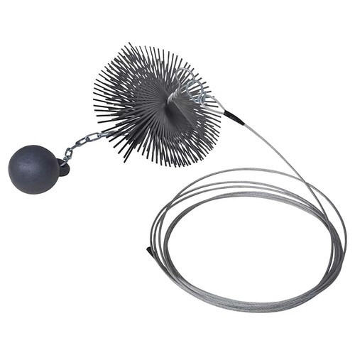 Round chimney cleaning brush - round,