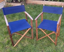 Pair blue wooden directors - blue,
