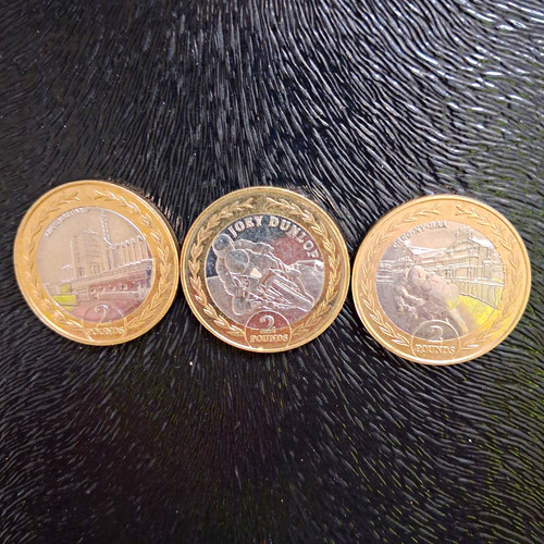 Isle man 2 coin set - man, tt