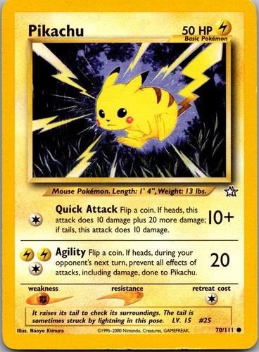 Pikachu 111 neo genesis - 70/111, c