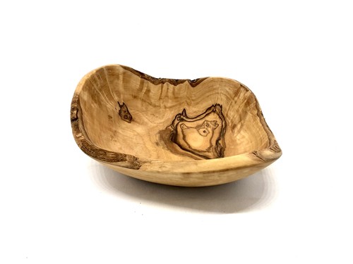 Bowl rustic oval made olive - bowl,