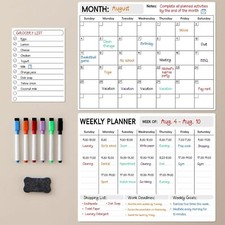 Magnetic Dry Erase Calendar