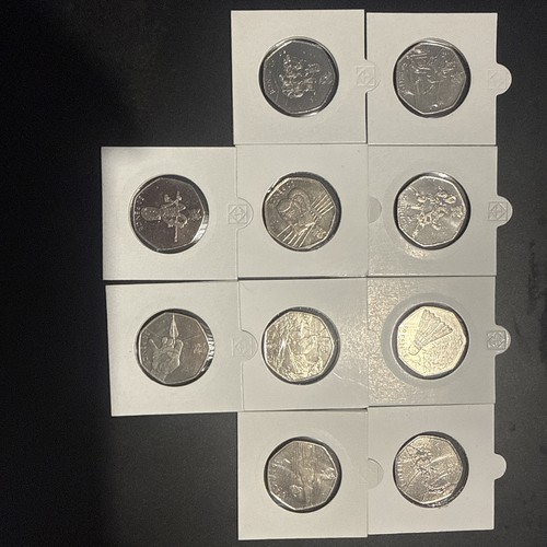 Job lot 50p coins - lot,