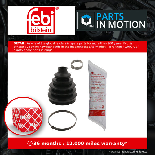 Joint boot fits caddy - cv,