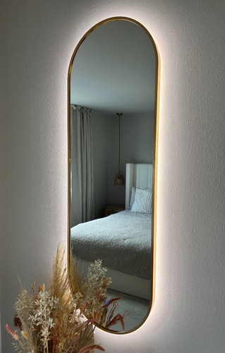Led backlit gold - led, tall