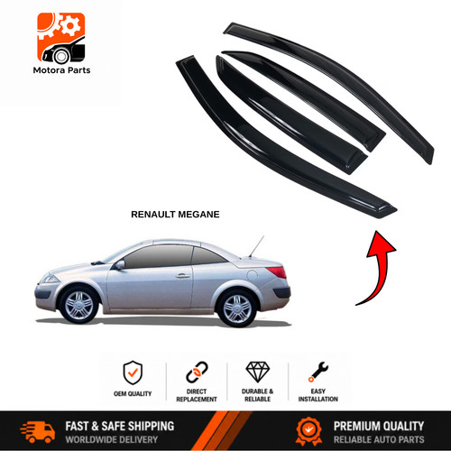 Window visor deflector 4pc - window,