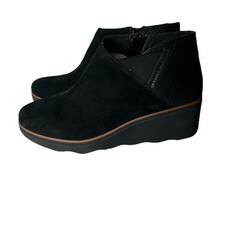Clarks Wedge Heel Boots Womens