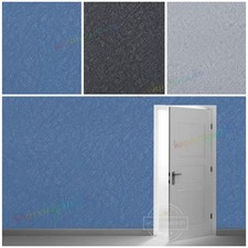 1-6X Navy Blue Wallpaper Plain Silk Textured Living Room Bedroom Wall Cover Roll