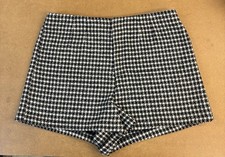 Zara Dogtooth Hot Pants In