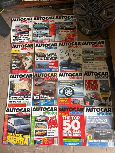 Autocar magazine joblot 1991 - autocar,