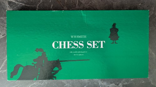 Vintage whsmith wooden chess - vintage,