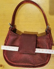 Debenhams Small Cute Ruby Sparkle Bag/Purse Clutch Magnetic Catch Buckle Details