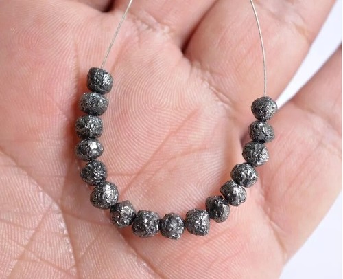 4mm natural black - black, diamond