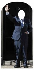 Prime Minister at Number 10 Downing Street Politician Stand In Cardboard Cutout