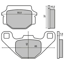 Front Brake Pads for Suzuki GP