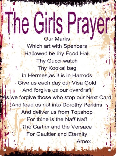 The girls prayer small metal - the,