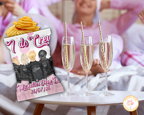 Personalised hen party chip - party,